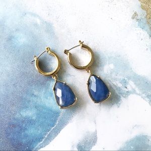 Beautiful Gold and Blue earrings